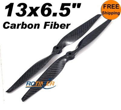 (1Pair) 13x6.5" Carbon Fiber CW CCW Propellers