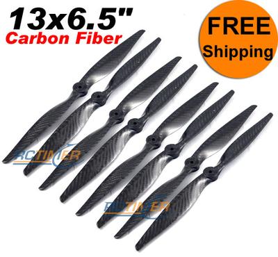 (4Pairs) 13x6.5" Carbon Fiber CW CCW Propellers