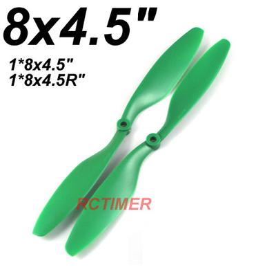 1 Pair Green 8x4.5" EPP8045 Counter Rotating Propellers