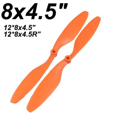 12 Pair Orange 8x4.5" EPP8045 Counter Rotating Propellers
