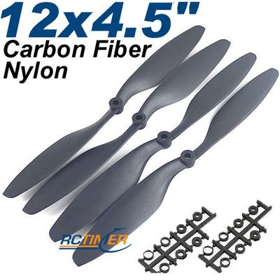 12 Pairs Carbon Reinforced 12x4.5" 1245EPP Counter Rotating Propellers