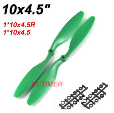 1 Pair Green 10x4.5" EPP1045 Counter Rotating Propellers