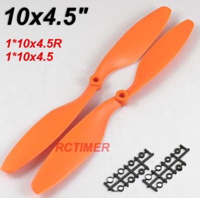 12 Pairs Orange 10x4.5" EPP1045 Counter Rotating Propellers