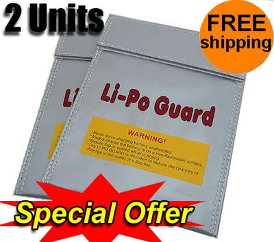 GET 20% OFF! 2X Lithium Polymer Charge Pack 18x23cm Sack