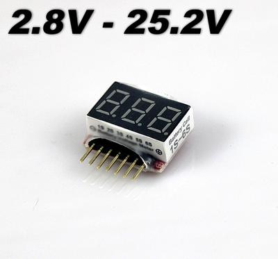 1S-6S Cell Battery Voltage Tester
