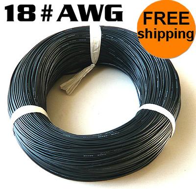 20 Meter #18AWG Silicon Wire Black
