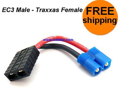 EC3 Male - Traxxas Female Connector RC8207