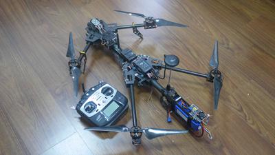 Alien Quad's Multirotor FPV Flyman Frame Kit W/ GoPro Gimbal