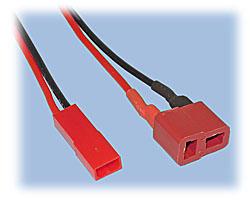 Battery Adapter Cord, JST BEC to T-Connector (Female)