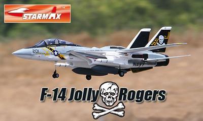 F14 twin 70mm Jolly Roger Top Gun EDF RC Jet PNP Version