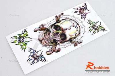 Water-Slide Decal Paper Skull Skeleton (Color)
