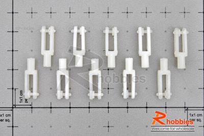 Nylon Push Rod Clevises (Î¦21 x L22mm) (10pcs/set)