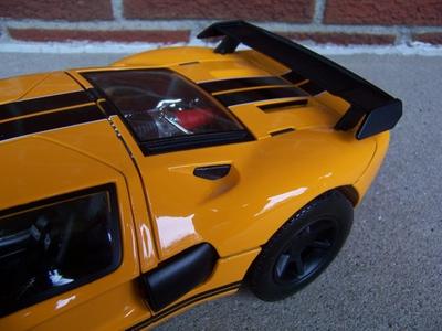1/10 RC Car Body Adjustable GT Rear Spoiler &amp; Side Mirror Set (Black)