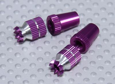 Alloy Anti-Slip TX Control Sticks Short (Futaba TX Purple)