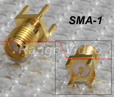 SMA connector, vertical jack, PCB