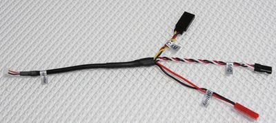 Wire harness for video transmitters