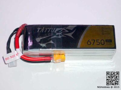 Tattu 6750mAh 4S 25C LiPo Battery