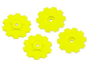 JConcepts Hazard Losi SCT-E/22 SCT Wheel Dish Yellow (4) JCI3352YD