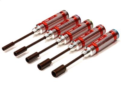 Integy Race Tune Socket Hex Wrench Set (5) INTC23908RED