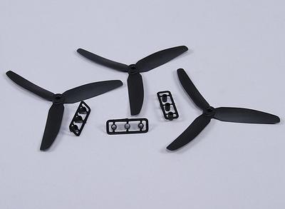 5030 (black) Three Blade Propeller (ABS) (3pc)