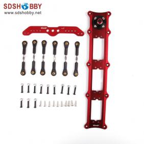 High Quality Aluminum Alloy Triple Rudder Mount/Rudder Tray Set with 4.5in Double Arm