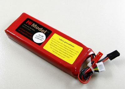 HiModel 2200mAh 11.1V Lithium Polymer (TX) Battery for Transmitters - JST/Futaba Connectors