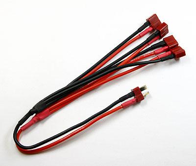 T-shape/Dean Style  1-male to 4-female Connection Cable