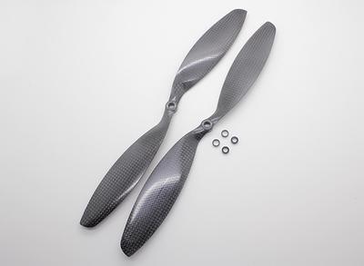 Carbon Fiber Propellers 12X3.8 LH and RH Rotation Pair