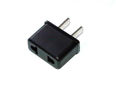 AC Wall Plug Adaptor - 2-round Pins to US Standard (Euro to US)