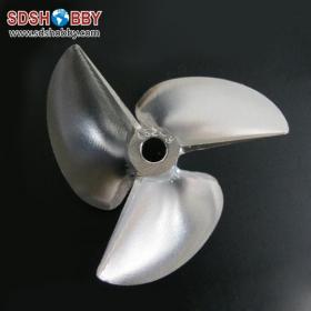 1PC* 3 Blades 70mm CNC Aluminum Alloy Positive Propeller for RC Boat with Pitch 1.6mm, Aperture 6.35mm