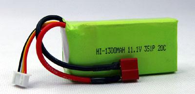 HI-EC 1300mah/11.1V 20C Li-poly Battery Pack W/T-connector