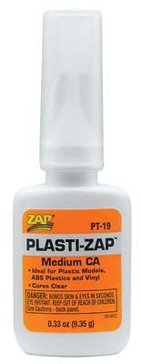 Zap Adhesives Plastic Zap CA 1/3 oz HOUPT19