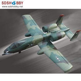 A-10 2.4G EPO Foam Plane (Green) Ready to Fly Left Hand Throttle Brushless Version