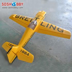 NEW 30% Scale 88in Sbach 300 50cc Carbon Fiber Version RC Gasoline Airplane/Petrol Airplane ARF-Breitling Yellow Color