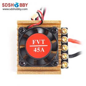 FVT 45A ESC/Brushless Speed Controller (Brave Wolf I series) for RC 1/16 and 1/10 series Electric Car with BEC