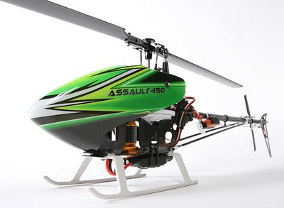 Assault 450 DFC Flybarless 3D Helicopter w/OrangeRX T-SIX 2.4GHz DSM2 Transmitter (Mode 2) (RTF)