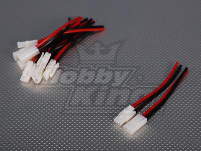 Tamiya style connector Male/Female 10cm (5pairs/bag)