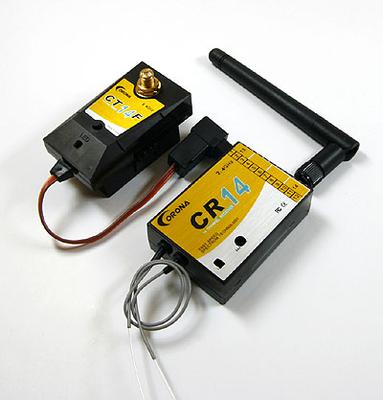 2.4G CORONA DSSS 14-Channel RF Module & RX System for Futaba Transmitter (RF CT14F, RX CR14)