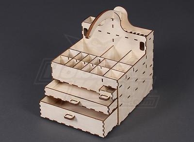 Self Assembly Laser Cut Ply Toolbox 235mm x 200mm 200mm