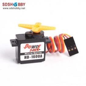 Power HD Analog Micro Mini Servo 1.3kg/6g HD-1600A for RC Airplanes, Helicopters and Sail Planes