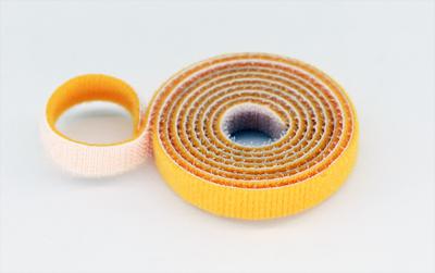 10mm Wide Velcro (loops & hooks integrated) 1 Meter - Yellow