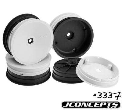 JConcepts Inverse B4.1 12mm Hex Front Wheel White (4) JCI3337