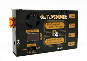G.T.POWER 1-4S LiPO BALANCE CHARGER P4 W/battery capacity display