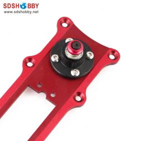 High Quality Aluminum Alloy Servo Dual Rudders Mount/Rudder Tray Set with 4.5in Double Arm