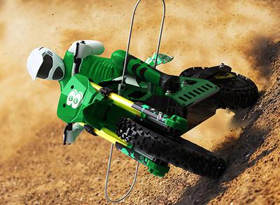 Super Rider SR4 1/4 Scale Brushless RC Motorcycle w/2.4GHz Radio (RTR) - Green