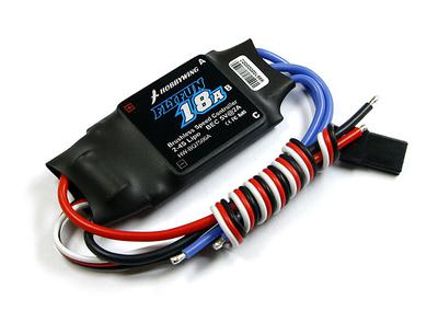 Hobbywing FlyFun Series 18A 2-4S Speed Control for Airplane/Helicopter FlyFun-18A-W - with motor wires