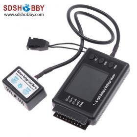 RC Model BVM-8S 1-8 Cell Battery Voltage Meter LiPo LiFe NiCd Ni with Alarm