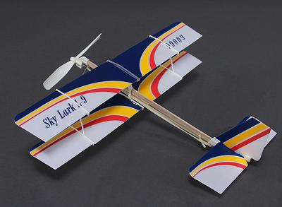 Skylark L-9 Rubber Powered Freeflight Model 2 in 1 Monoplane or Bi-plane
