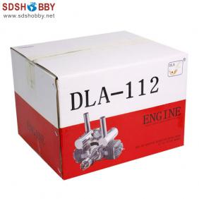 DLA112 CNC Processed Gasoline Engine/Petrol Engine 112CC for Gas Airplanes with Double Cylinders and NSK Bearing