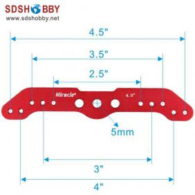 High Quality Aluminum Alloy Servo Rudder Mount/ Rudder Tray Set with 4in Double Arm